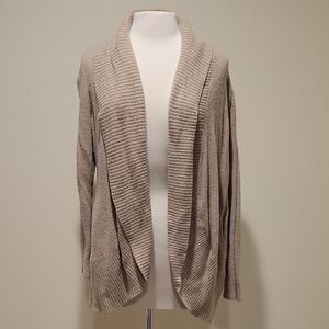 Rachel Zoe Taupe Open-Front Cardigan